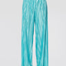 SABINA MUSÁYEV-Pantaloni Plissé con Stampa Turchese-TRYME Shop