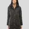 BARBOUR-Giacca Bower Wax in Cotone Cerato Oliva-TRYME Shop