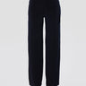NORMA KAMALI-Pantaloni in Jersey Elasticizzato Vita Alta Blu-TRYME Shop