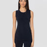NORMA KAMALI-Top in Jersey Elasticizzato Blu-TRYME Shop