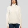 CLOSED-Maglia a Trecce con Collo Alto Avorio-TRYME Shop