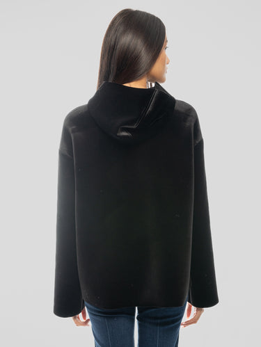 Giubbino in Scuba Velour Nero