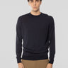 RRD-Maglia Girocollo in Filato Stretch Blu Black-TRYME Shop