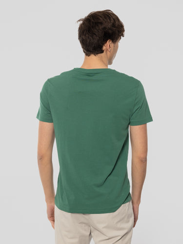 T-shirt Girocollo Custom Slim Fit Verde