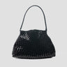 DRAGON DIFFUSION-Borsa a Spalla Compatta Santa Maria Mini Nero Lucido-TRYME Shop