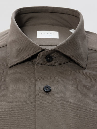 Camicia Active Shirt in Twill Marrone