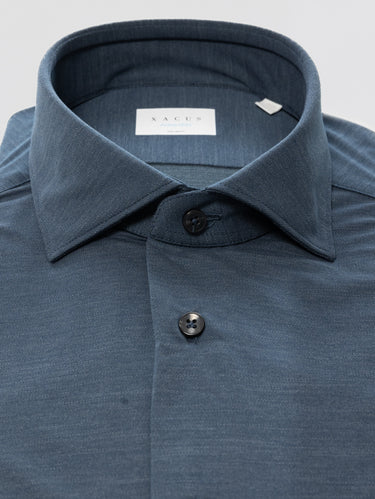 Camicia Active Shirt in Twill Blu