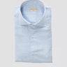 XACUS-Camicia Tinta in Capo Spina di Pesce Celeste-TRYME Shop