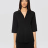 MAX MARA MM-Blusa in Jersey Stretch Nero-TRYME Shop
