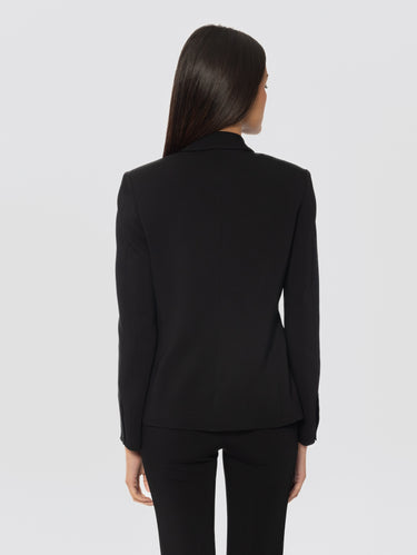Blazer aus technischem Cady Schwarz