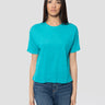 NOTSHY-T-shirt Maniche Corte in Lino Litsa Verde-TRYME Shop