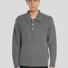 NORSE PROJECTS-Polo in Maglia con Due Bottoni Grigio-TRYME Shop