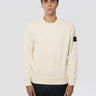 STONE ISLAND-Felpa Girocollo in Cotone Avorio-TRYME Shop