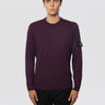 STONE ISLAND-Maglione Girocollo in Lana Finezza 14 Amaranto-TRYME Shop
