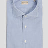 XACUS-Camicia a Righe in Cotone Blu/Bianco-TRYME Shop
