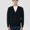 MC2 SAINT BARTH-Cardigan in Lana Merinos Nero-TRYME Shop