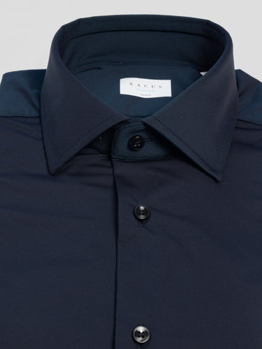 Camicia Active Shirt in Twill Blu