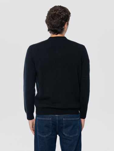 Merinowollen Cardigan Zwart