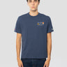 MC2 SAINT BARTH-T-shirt con Ricamo Sole, Whisky e Sei in Pole Position Blu-TRYME Shop