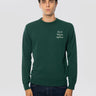 MC2 SAINT BARTH-Maglione Girocollo con Ricamo 15/0 Battuta Regolare Verde-TRYME Shop