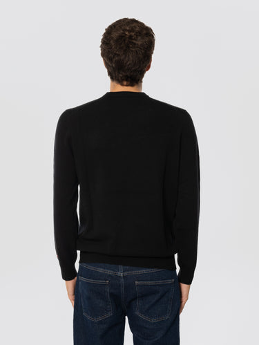 Pull avec broderie Cafés Corrects Negroni Erronés noir
