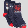 RALPH LAUREN-Cofanetto Regalo con Set di Calze Natalizie Blu-TRYME Shop