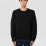 RALPH LAUREN-Maglia Girocollo in Soffice Misto Alpaca Nero-TRYME Shop
