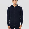 MC2 SAINT BARTH-Felpa con Cappuccio e Zip in Lana Blu-TRYME Shop