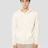 MC2 SAINT BARTH-Felpa con Cappuccio e Zip in Lana Bianco-TRYME Shop