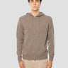 MC2 SAINT BARTH-Felpa con Cappuccio e Zip in Lana Noce-TRYME Shop