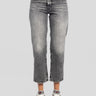 ICON DENIM-Jeans Jill con Gamba Cropped Marmorizzato Nero-TRYME Shop