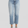 ICON DENIM-Jeans Jill Vita Alta e Gamba Cropped Blu-TRYME Shop