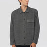 BARENA VENEZIA-Overshirt in Jersey di Lana a Coste Begolo Antracite-TRYME Shop
