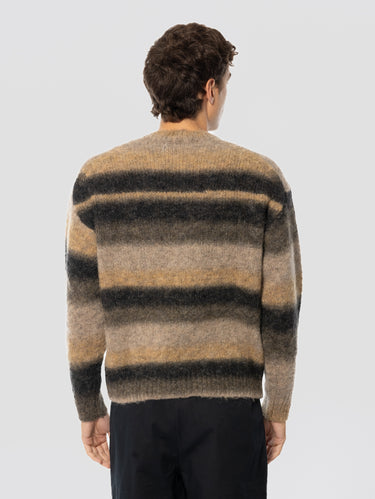 Alpaca Jersey Knit Sweater Khaki