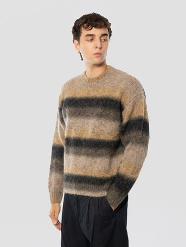 Alpaca Jersey Knit Sweater Khaki