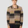 NORSE PROJECTS-Cardigan di Alpaca Punto Jersey Khaki-TRYME Shop