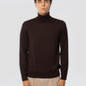 ALPHA STUDIO-Maglia Collo Alto in Lana Merinos Testa di Moro-TRYME Shop
