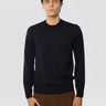 ALPHA STUDIO-Maglione Girocollo in Lana Extrafine Blu Notte-TRYME Shop