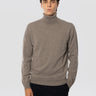 ALPHA STUDIO-Maglia Collo Alto in Lana Geelong Tortora-TRYME Shop