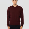 ALPHA STUDIO-Maglia Girocollo in Lana Geelong Ciliegia-TRYME Shop