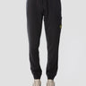 STONE ISLAND-Pantalone Jogger in Felpa di Cotone Nero-TRYME Shop