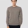 ALPHA STUDIO-Maglia Girocollo in Lana Geelong Tortora-TRYME Shop