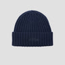 MC2 SAINT BARTH-Cappello Beanie in Lana a Coste Blu-TRYME Shop