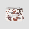 MC2 SAINT BARTH-Pochette Soffice al Tatto Stampa Mucca Marrone-TRYME Shop
