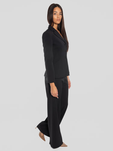 Palazzo-Hose aus Cady Blau