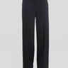 MAISON SECRÈTE-Pantaloni Palazzo in Crepe Nero-TRYME Shop
