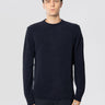 RRD-Maglione Girocollo in Filato Stretch Blu-TRYME Shop