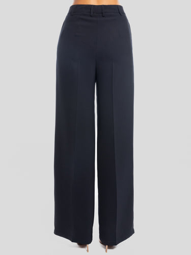Palazzo-Hose aus Cady Blau