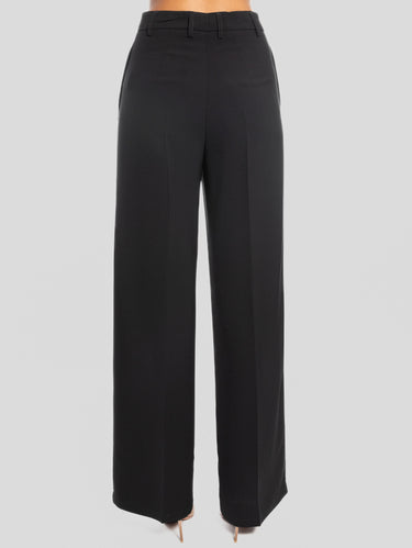 Palazzo-Hose aus Cady Schwarz