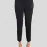 PINKO-Pantaloni Eleganti in Cady Tecnico Nero-TRYME Shop